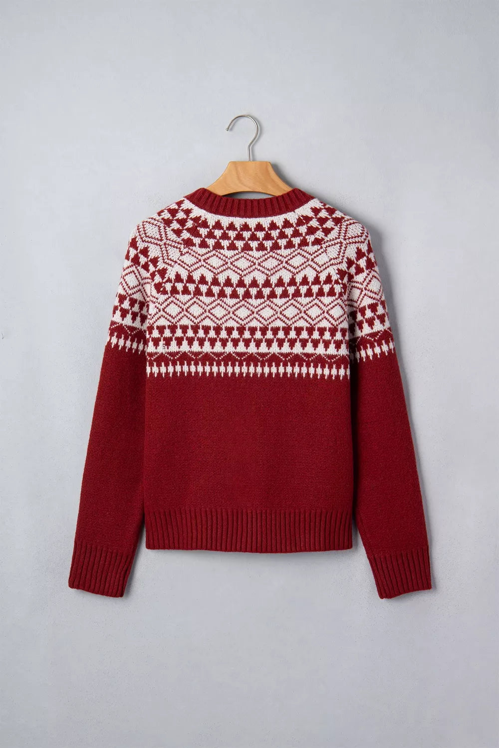 Fair Isle Button Front Cardigan - Premium variable from Tooksie - Just $61.99! Shop now at Tooksie