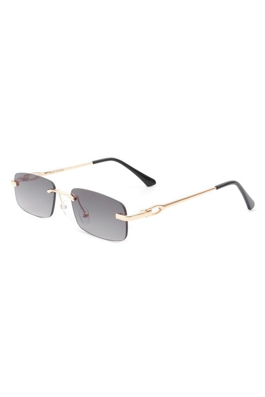 Rectangle Narrow Tinted Retro Sunglasses - Premium variable from Tooksie - Just $13.99! Shop now at Tooksie