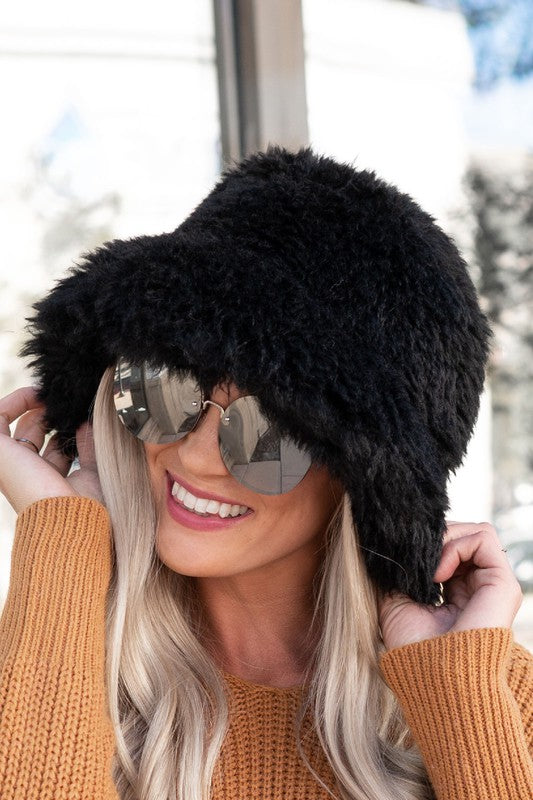 Faux Fur Bucket Hat - Premium variable from Tooksie - Just $42.99! Shop now at Tooksie