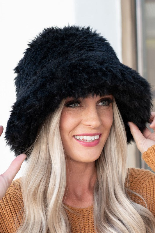 Faux Fur Bucket Hat - Premium variable from Tooksie - Just $42.99! Shop now at Tooksie