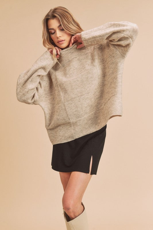 Mock Neck Sweater - Premium variable from Tooksie - Just $45.99! Shop now at Tooksie