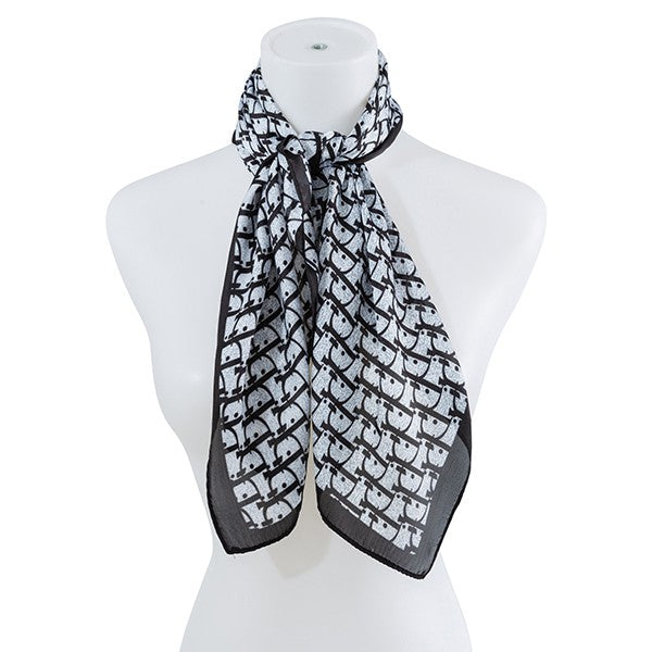 Chain Link Print Satin Scarf - Premium variable from Tooksie - Just $8.99! Shop now at Tooksie