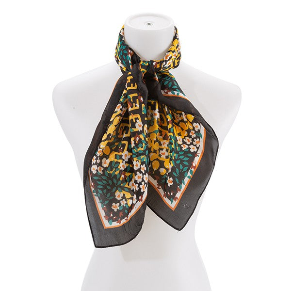 Dainty Floral Satin Scarf - Premium variable from Tooksie - Just $8.99! Shop now at Tooksie