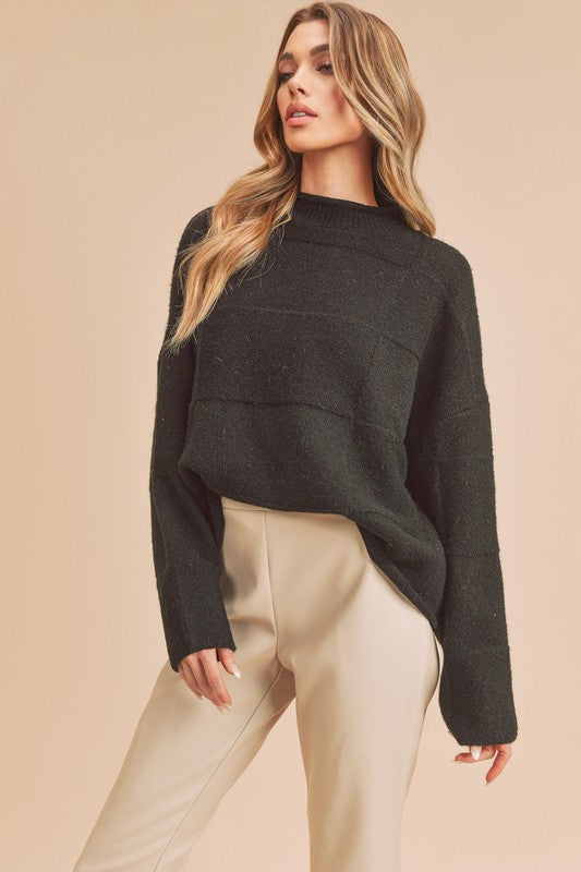 Mock Neck Sweater - Premium variable from Tooksie - Just $45.99! Shop now at Tooksie