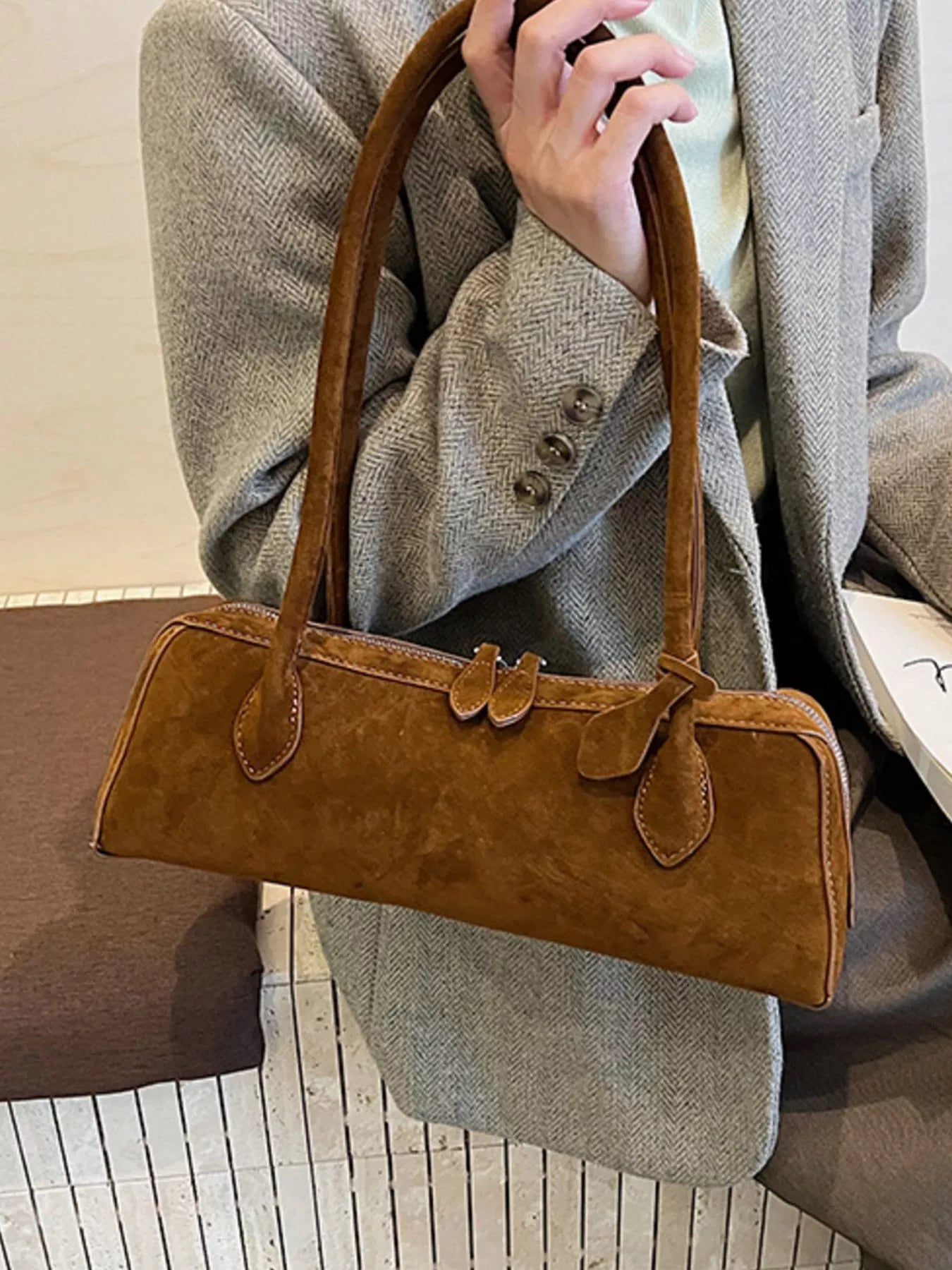 Soft Oblong Shoulder Bag - Premium variable from Tooksie - Just $39.99! Shop now at Tooksie