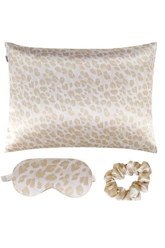 Satin Pillowcase Sleep Mask Scrunchie Gift Set - Premium variable from Tooksie - Just $27.99! Shop now at Tooksie