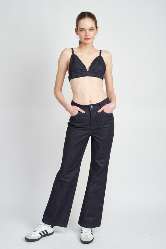 High Waisted Flared Jeans - Premium variable from Tooksie - Just $62.99! Shop now at Tooksie