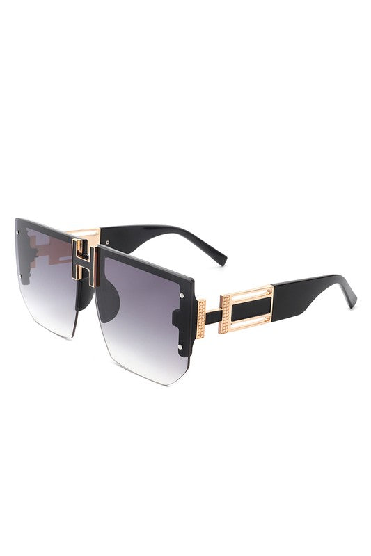 Square Oversize Flat Top Sunglasses- Premium  from Tooksie - Just $13.99! Shop now at Tooksie