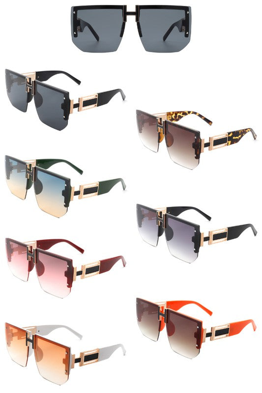 Square Oversize Flat Top Sunglasses - Premium variable from Tooksie - Just $13.99! Shop now at Tooksie