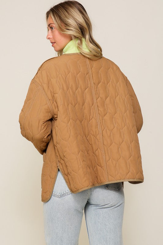 Quilted Puffer Jacket - Premium variable from Tooksie - Just $58.99! Shop now at Tooksie