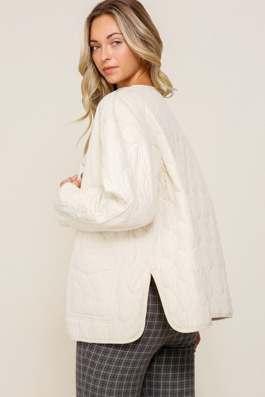 Quilted Puffer Jacket - Premium variable from Tooksie - Just $58.99! Shop now at Tooksie