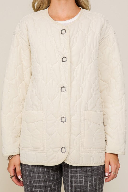 Quilted Puffer Jacket - Premium variable from Tooksie - Just $58.99! Shop now at Tooksie