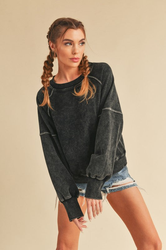 Vintage Wash Sweatshirt - Premium variable from Tooksie - Just $48.99! Shop now at Tooksie