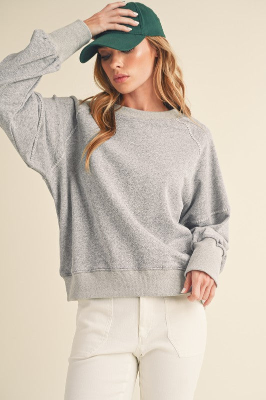 Vintage Wash Sweatshirt - Premium  from Tooksie - Just $48.99! Shop now at Tooksie