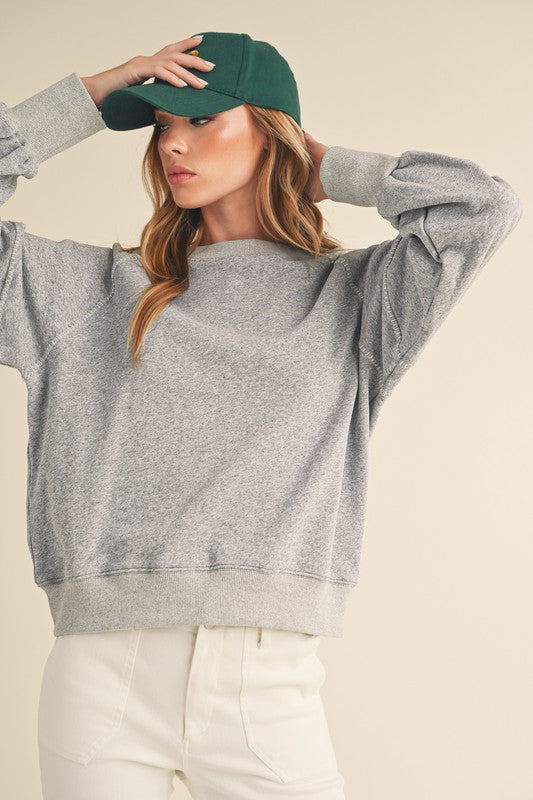 Vintage Wash Sweatshirt - Premium  from Tooksie - Just $48.99! Shop now at Tooksie