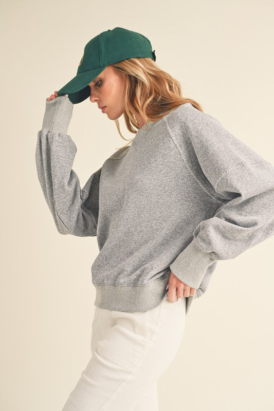 Vintage Wash Sweatshirt - Premium  from Tooksie - Just $48.99! Shop now at Tooksie