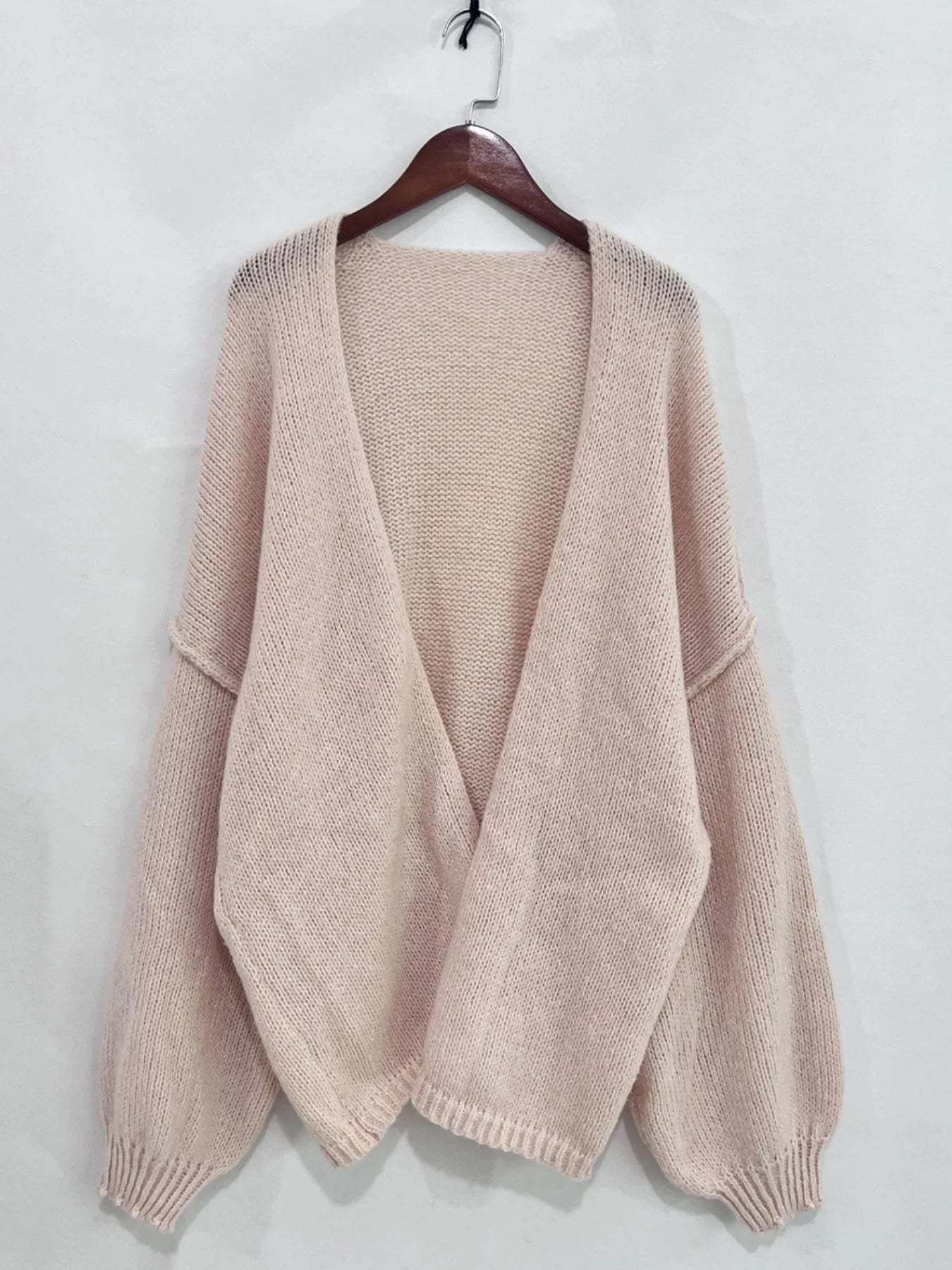 Open Front Dropped Shoulder Cardigan - Premium variable from Tooksie - Just $44.99! Shop now at Tooksie