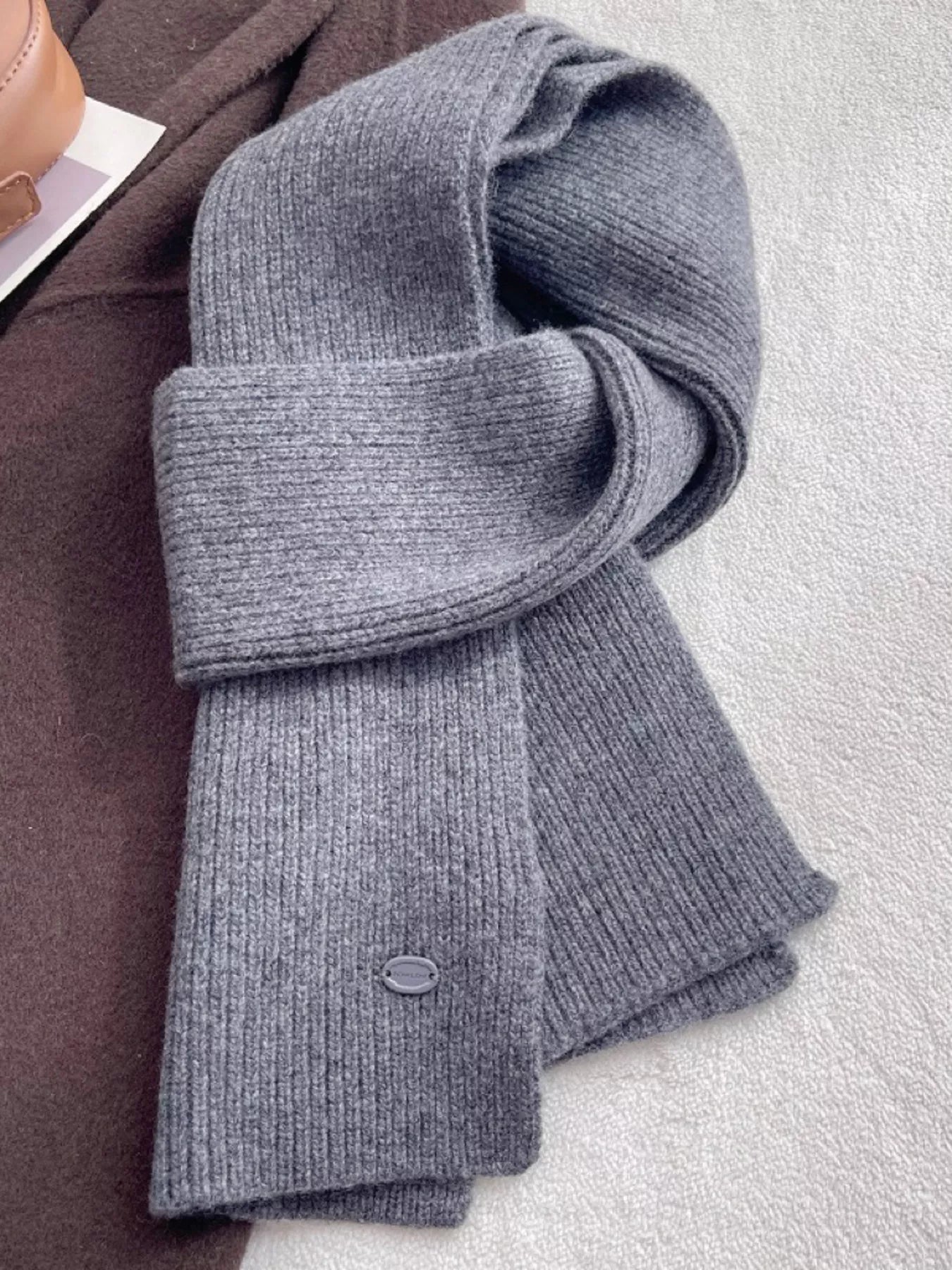 Soft Wool Knit Scarf - Premium variable from Tooksie - Just $49.99! Shop now at Tooksie
