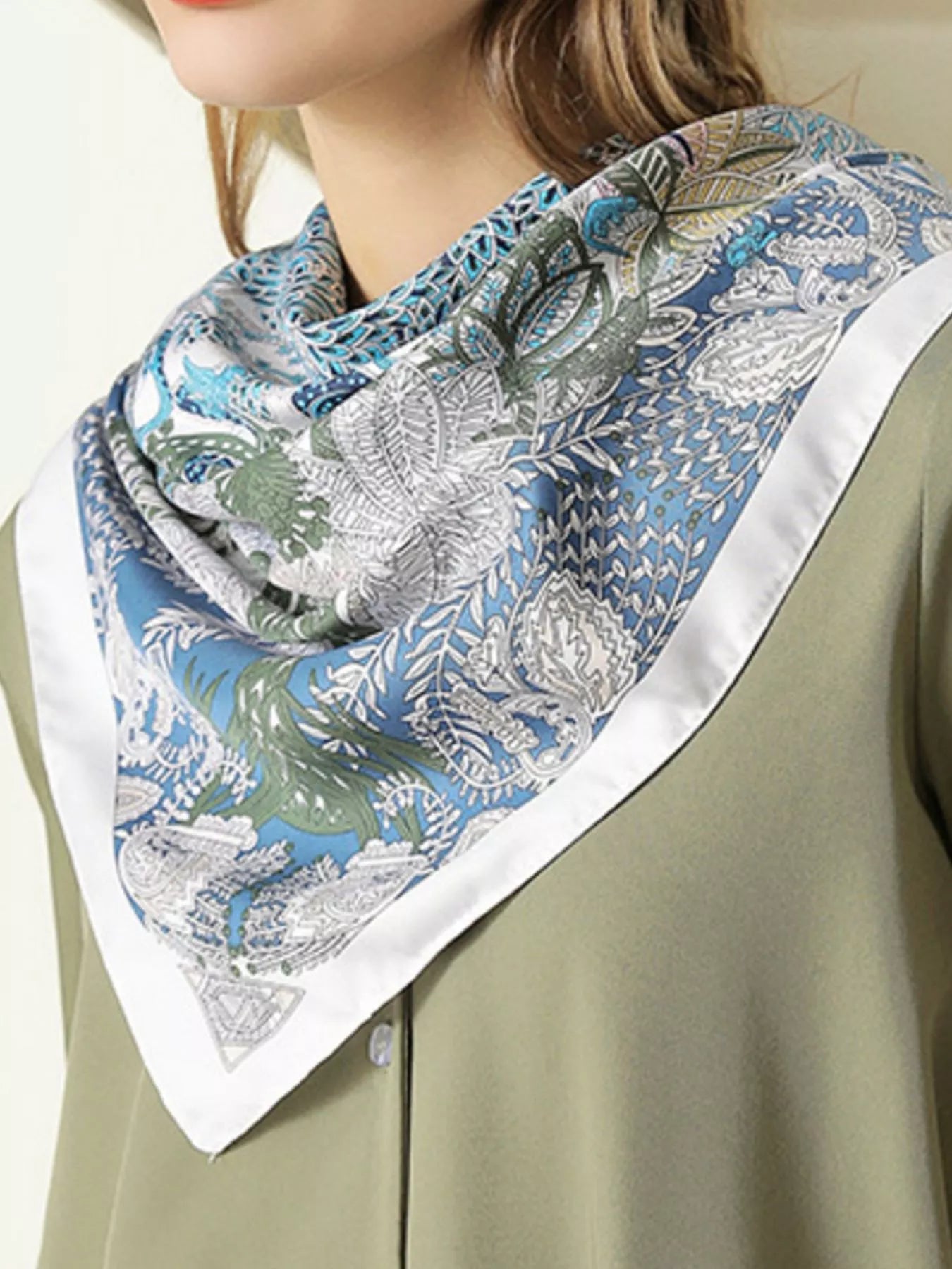 Floral Print Scarf - Premium simple from Tooksie - Just $14.99! Shop now at Tooksie