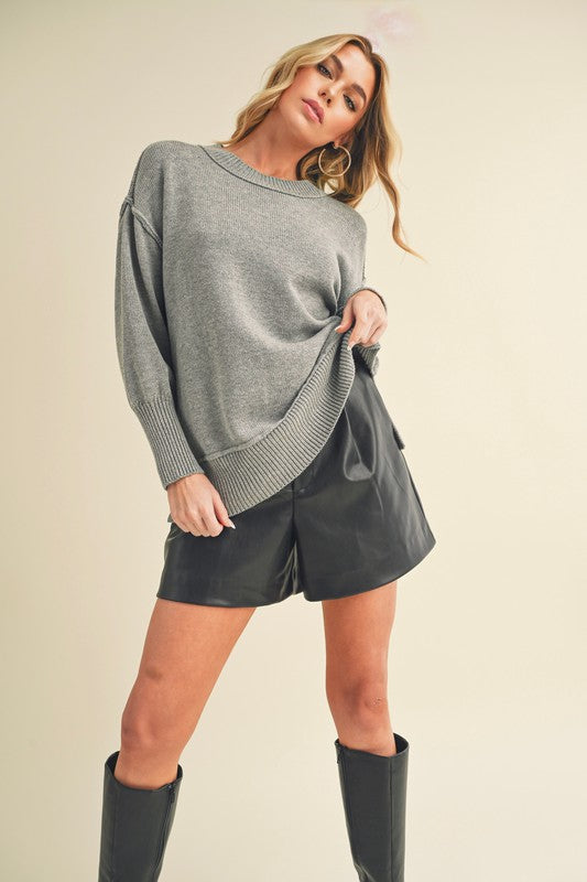 Crew Neck Sweater - Premium variable from Tooksie - Just $45.99! Shop now at Tooksie