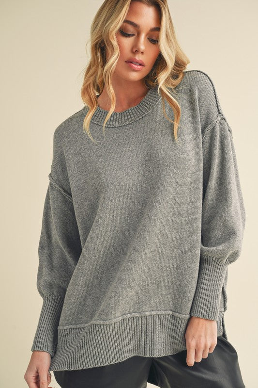 Crew Neck Sweater - Premium variable from Tooksie - Just $45.99! Shop now at Tooksie