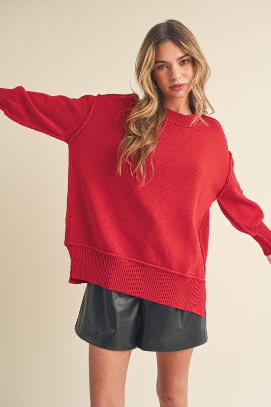 Crew Neck Sweater - Premium variable from Tooksie - Just $45.99! Shop now at Tooksie