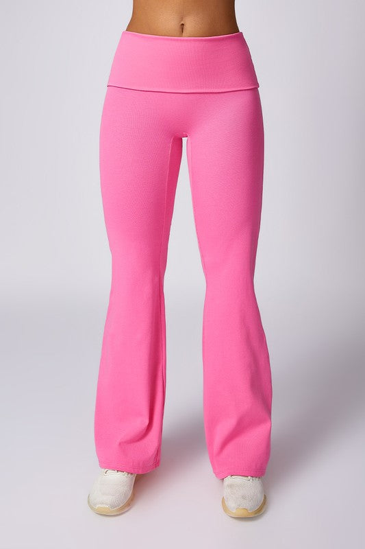 High waisted hip lifting flared Leggings - Premium variable from Tooksie - Just $44.99! Shop now at Tooksie