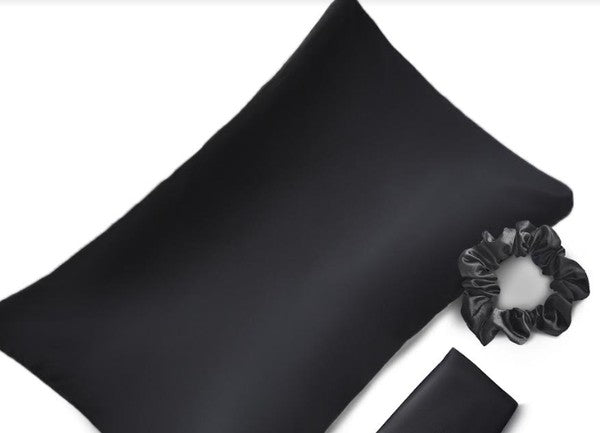 Satin Pillowcase Sleep Mask Scrunchie Gift Set - Premium variable from Tooksie - Just $27.99! Shop now at Tooksie