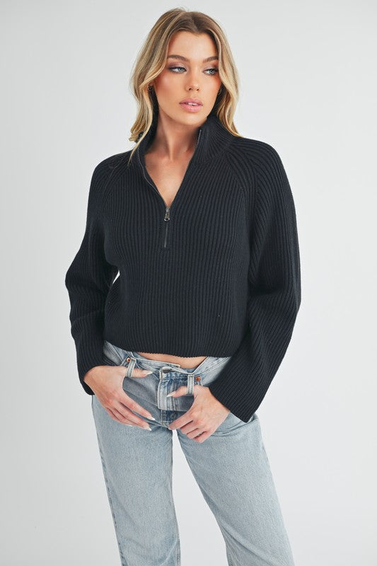 Half-Zip Sweater - Premium variable from Tooksie - Just $57.99! Shop now at Tooksie