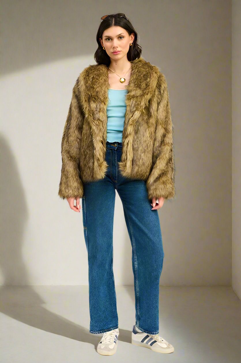 Faux Fur Jacket - Premium variable from Tooksie - Just $134.99! Shop now at Tooksie