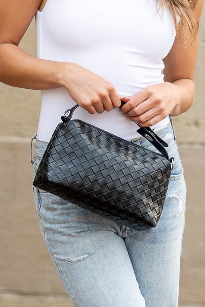 Woven Crossbody Handbag - Premium variable from Tooksie - Just $35.99! Shop now at Tooksie