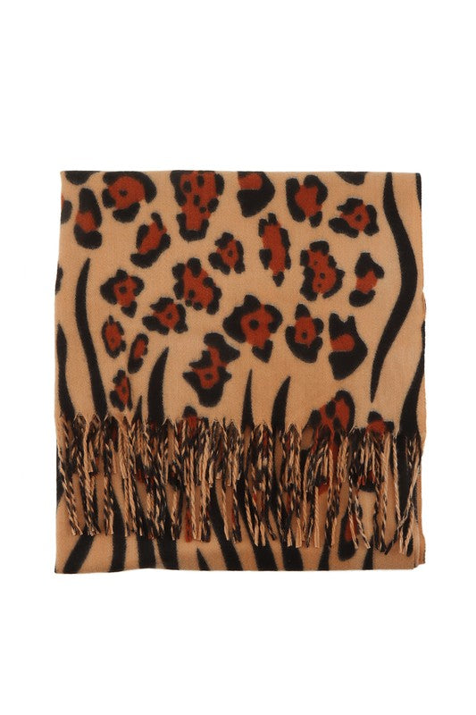 Leopard Print Scarf - Premium variable from Tooksie - Just $14.99! Shop now at Tooksie