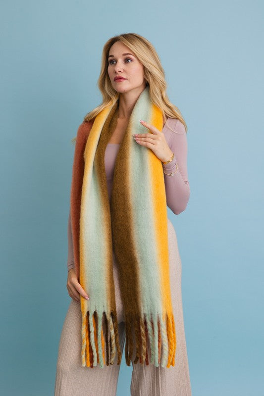 Ombre Fade Blanket Scarf - Premium variable from Tooksie - Just $27.99! Shop now at Tooksie