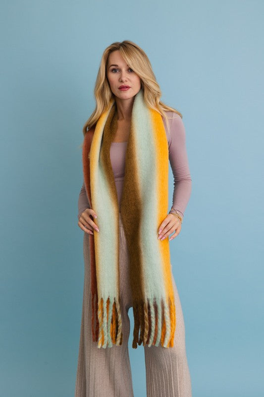 Ombre Fade Blanket Scarf - Premium variable from Tooksie - Just $27.99! Shop now at Tooksie