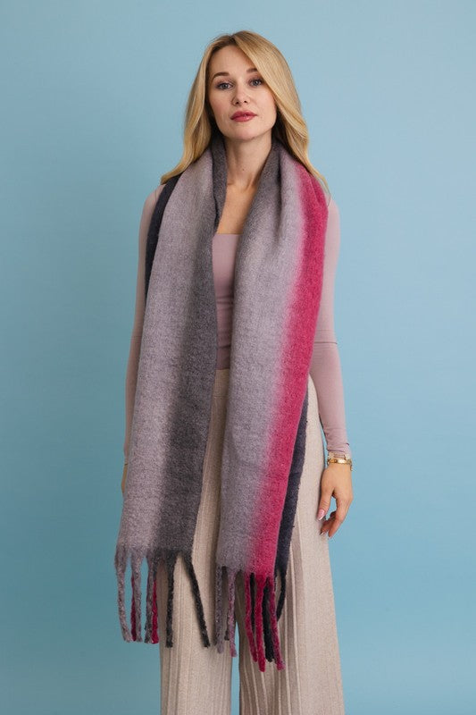 Ombre Fade Blanket Scarf - Premium variable from Tooksie - Just $27.99! Shop now at Tooksie