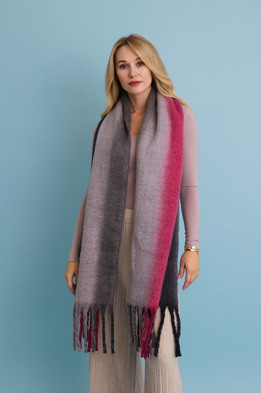 Ombre Fade Blanket Scarf - Premium variable from Tooksie - Just $27.99! Shop now at Tooksie