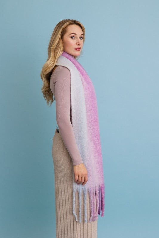 Ombre Fade Blanket Scarf - Premium variable from Tooksie - Just $27.99! Shop now at Tooksie