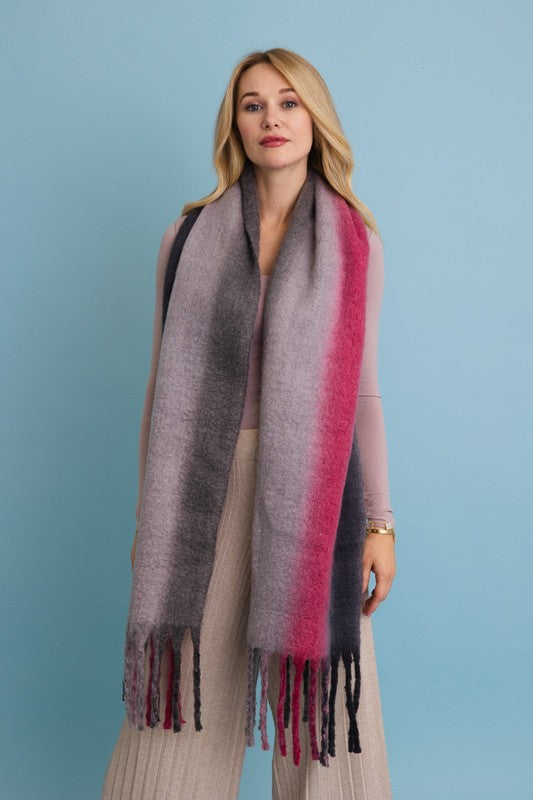 Ombre Fade Blanket Scarf - Premium variable from Tooksie - Just $27.99! Shop now at Tooksie