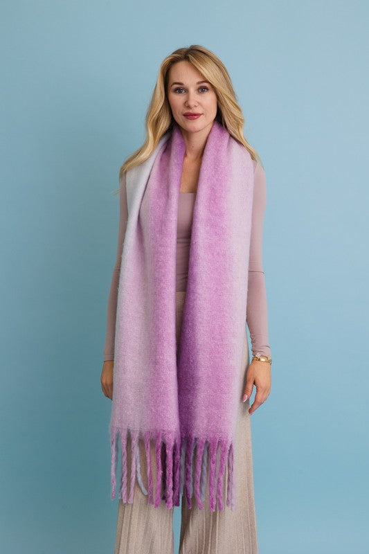 Ombre Fade Blanket Scarf - Premium variable from Tooksie - Just $27.99! Shop now at Tooksie