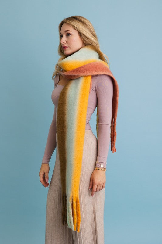 Ombre Fade Blanket Scarf - Premium variable from Tooksie - Just $27.99! Shop now at Tooksie