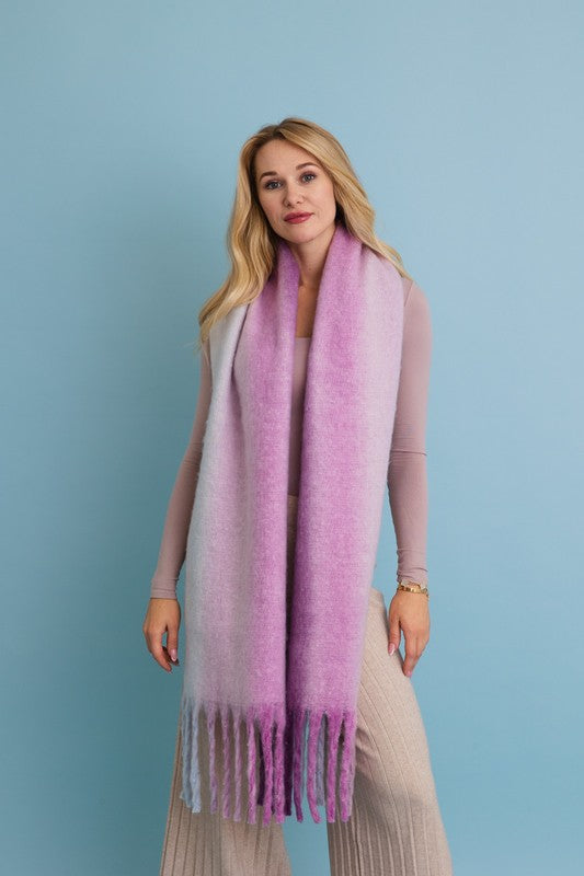 Ombre Fade Blanket Scarf - Premium variable from Tooksie - Just $27.99! Shop now at Tooksie