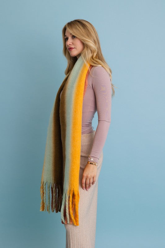 Ombre Fade Blanket Scarf - Premium variable from Tooksie - Just $27.99! Shop now at Tooksie