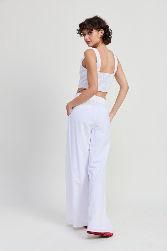 Crop Top With Shoulder Ties - Premium variable from Tooksie - Just $46.99! Shop now at Tooksie