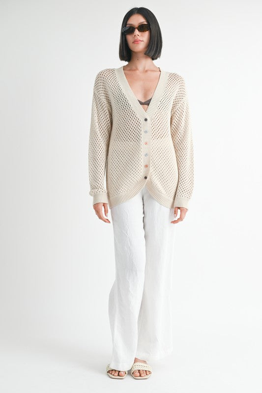 Crochet Cardigan - Premium variable from Tooksie - Just $47.99! Shop now at Tooksie