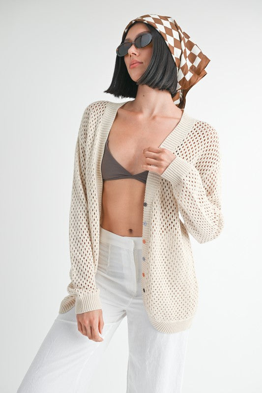 Crochet Cardigan - Premium variable from Tooksie - Just $47.99! Shop now at Tooksie