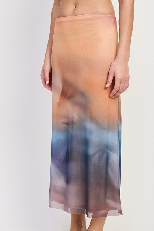 Mesh Midi Skirt - Premium variable from Tooksie - Just $44.99! Shop now at Tooksie