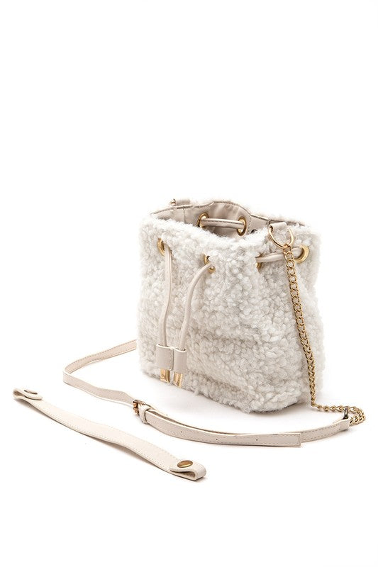 Faux Fur Bucket Bag - Premium variable from Tooksie - Just $36.99! Shop now at Tooksie