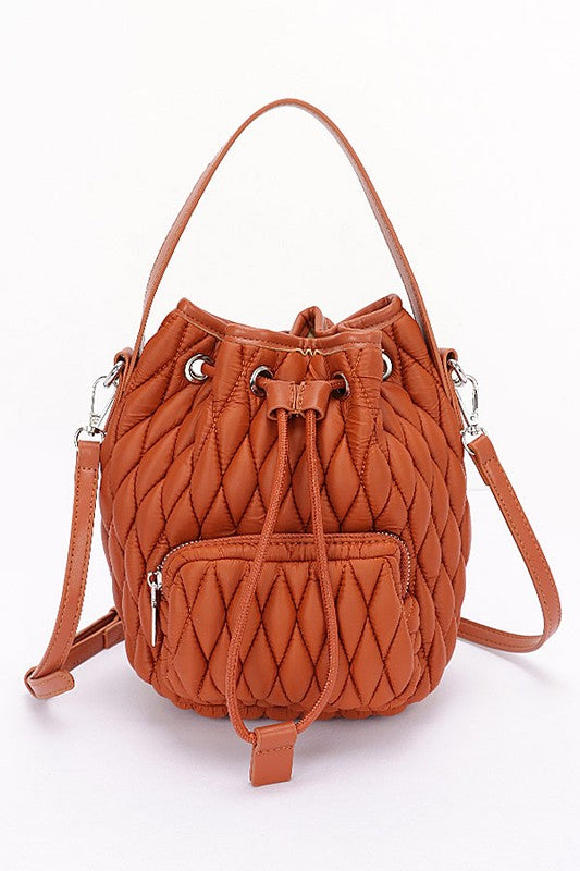 Quilted Bucket Bag - Premium variable from Tooksie - Just $44.99! Shop now at Tooksie