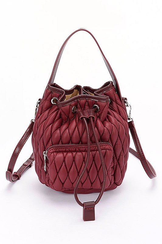 Quilted Bucket Bag - Premium variable from Tooksie - Just $44.99! Shop now at Tooksie