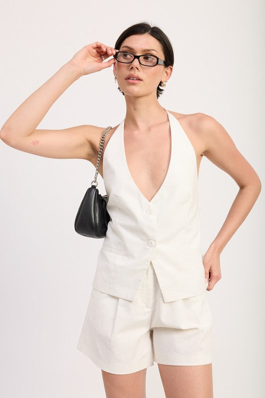 Halter Neck Vest Top - Premium variation from Tooksie - Just $52.99! Shop now at Tooksie